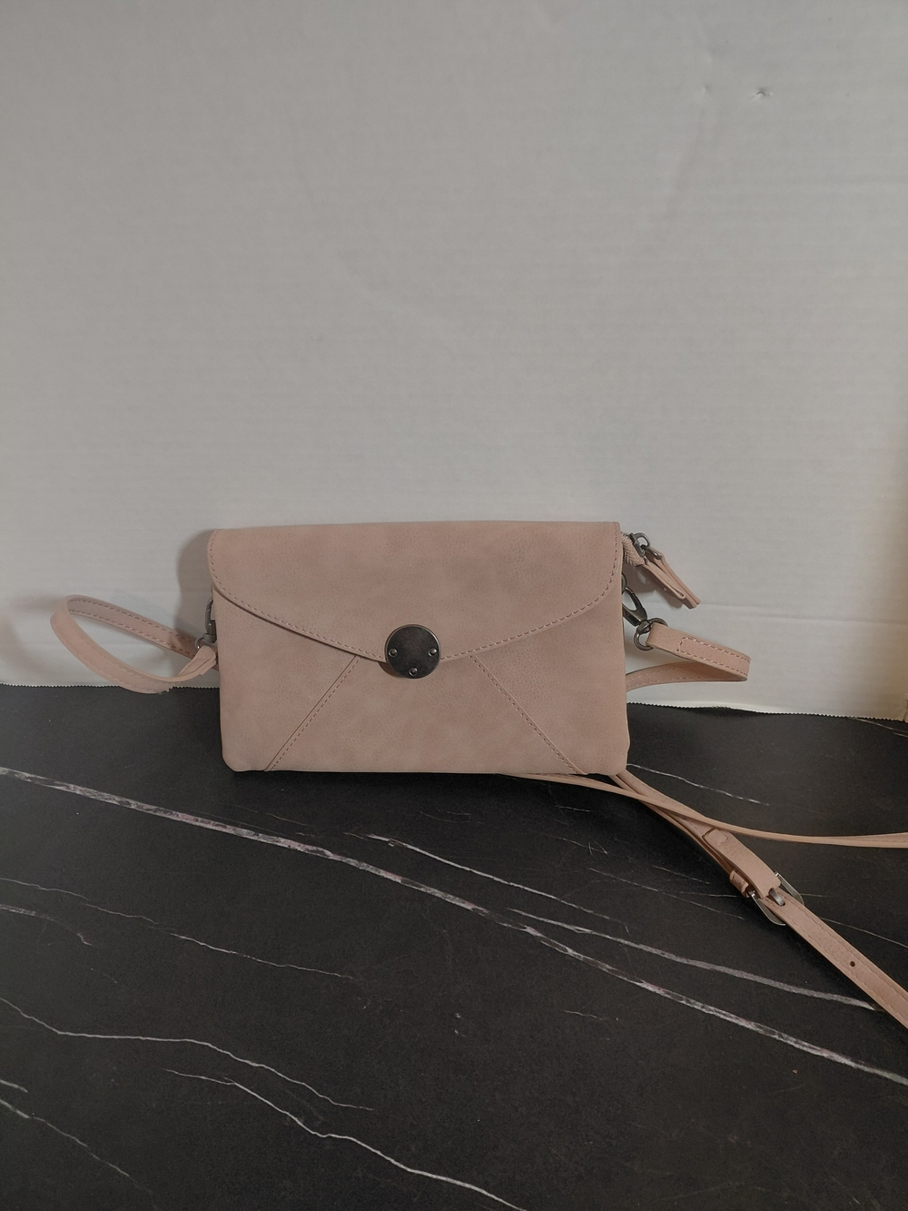Women's Crossbody Envelope Bag - Blush Pink